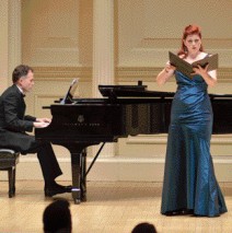 With Blythe Gaissert Levitt, at Weill Hall at Carnegie